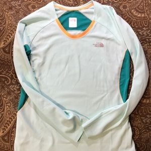 North Face long sleeve flash dry v neck